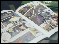 Páginas del cómic Dayanne y Murillo. El poder de la nanocienca. 